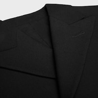 cavaliere jacket IN stretch wool gabardine - BLACK -  - 2 | CELINE