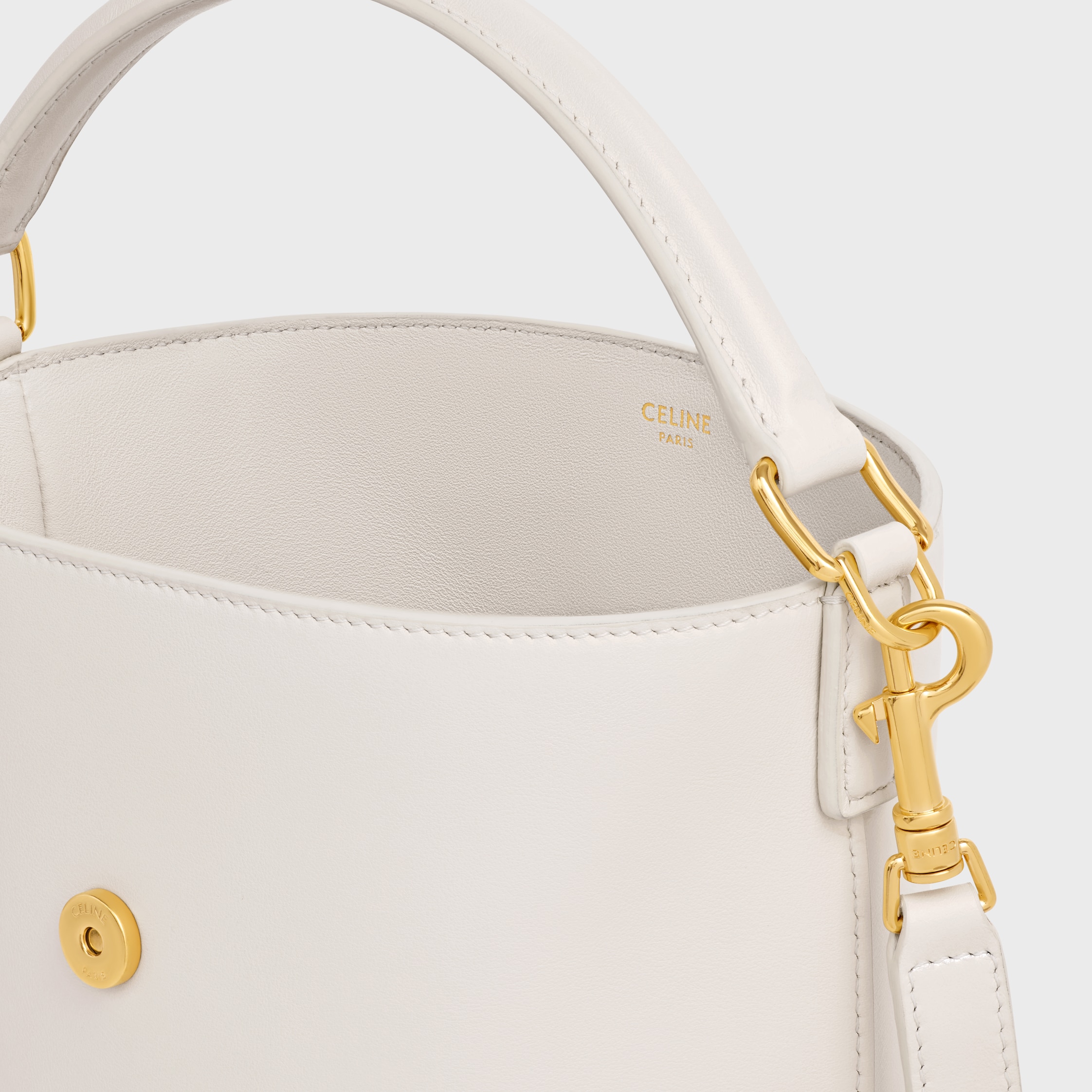 SMALL BUCKET LOUISE IN SMOOTH CALFSKIN - | CELINE