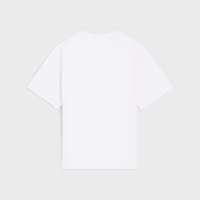 t-shirt jersey coton - BLANC/NOIR -  - 2 | CELINE