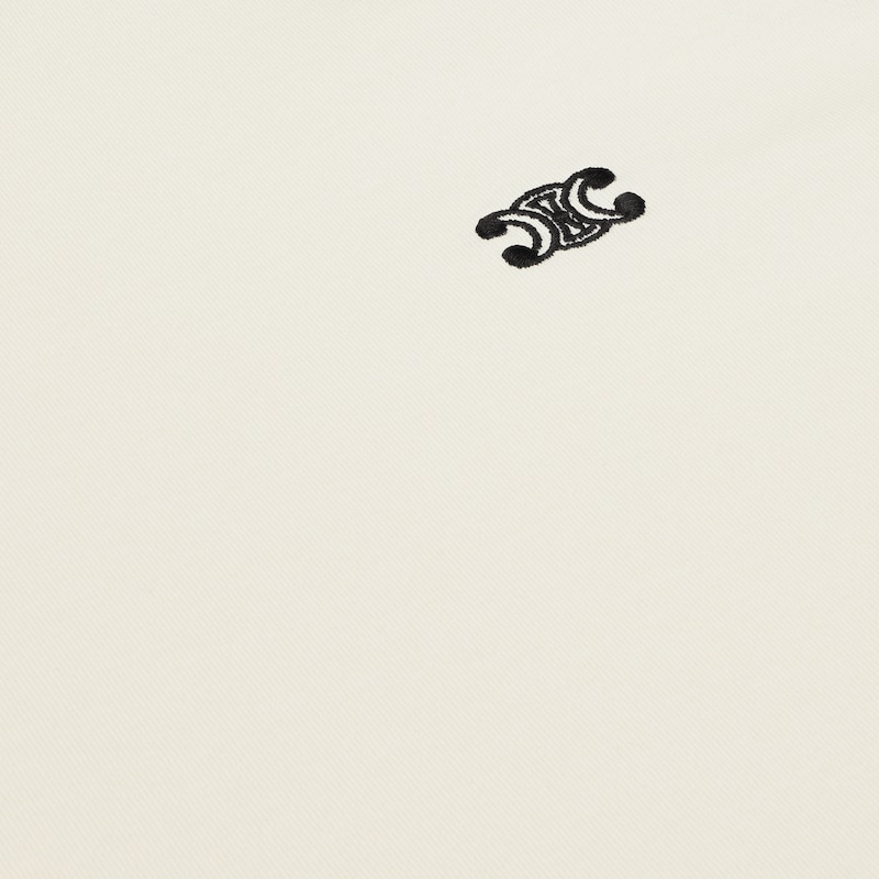 triomphe t-shirt IN cotton jersey - CREAM / BLACK -  - 1 | CELINE