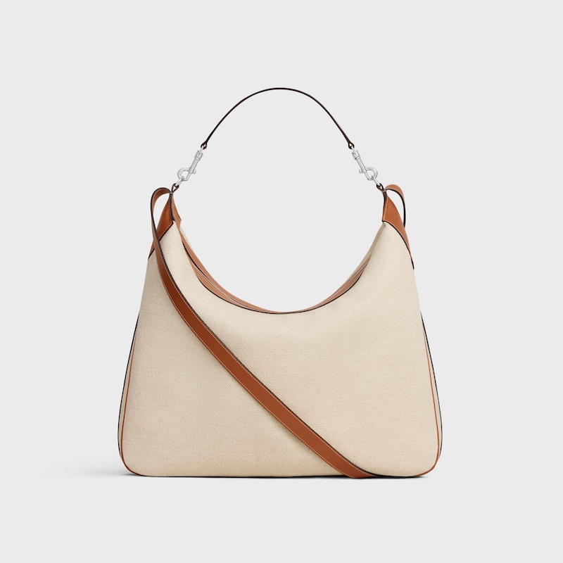 로미 위켄드 백 - 텍스타일 & 카프스킨 - 내추럴 / 탠 - 트래블백 - 1 | CELINE