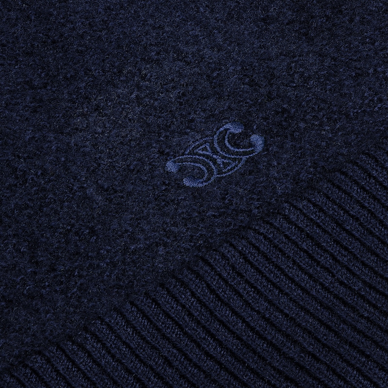 crewneck sweater IN WOOL - NAVY -  - 1 | CELINE