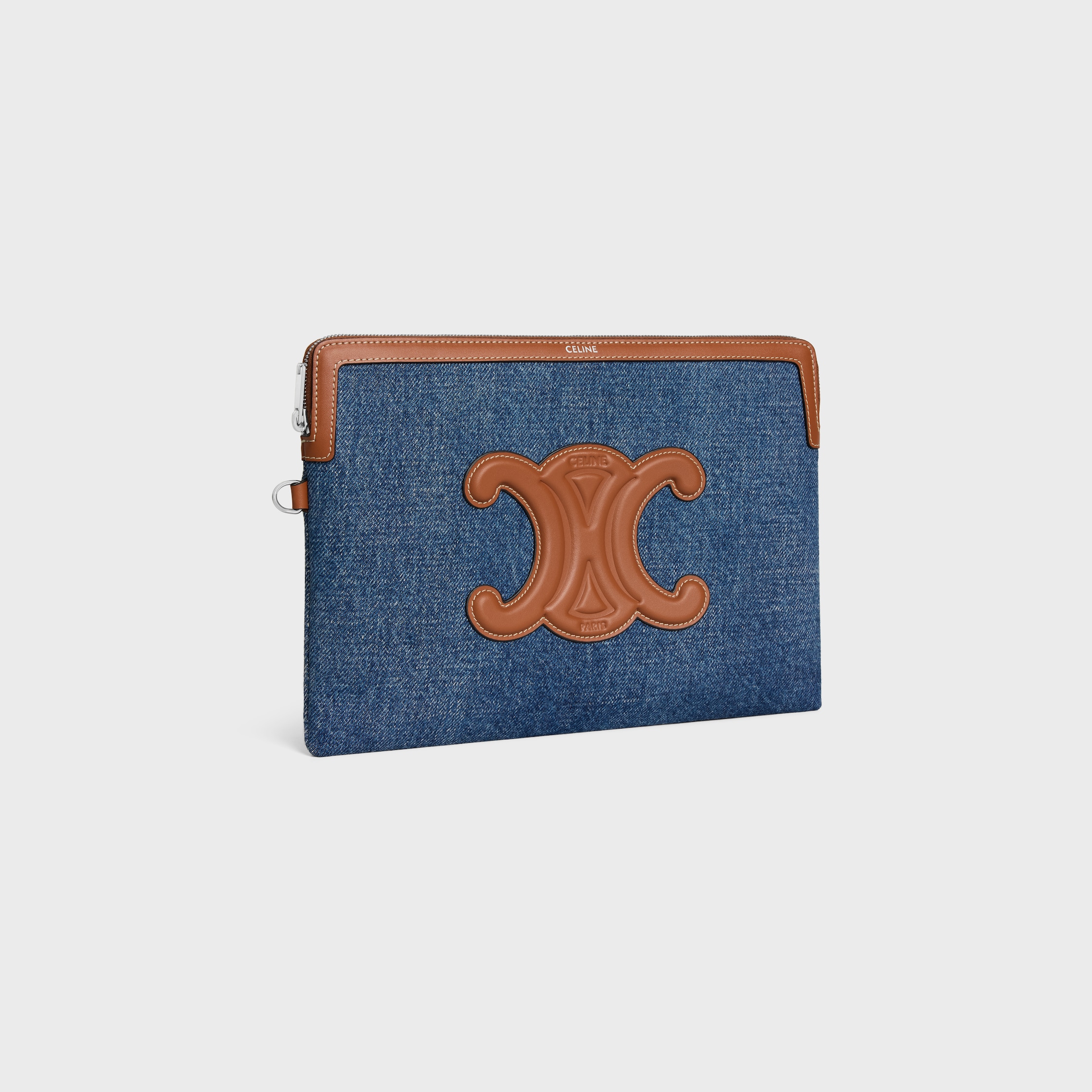CELINE　デニムポーチ　ミニポーチ　ミニ財布 10J502GHP-07FX_3_SPR25_P1_W.tif