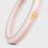 Celine Sorbet Bangle in Resin and Brass with Gold Finish - WHITE / PINK -  - 2 | CELINE