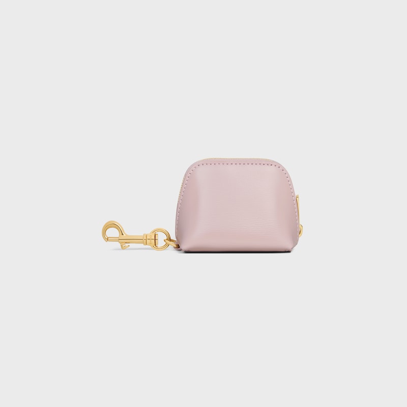 MICRO TRIOMPHE CHARM IN Shiny Calfskin - BLEACHED PINK - CHARMS AND ACCESSORIES - 1 | CELINE