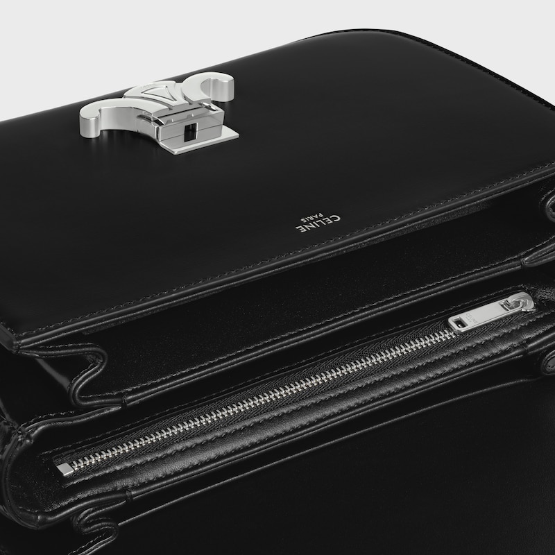 CLASSIQUE TRIOMPHE BAG in shiny calfskin - BLACK - TRIOMPHE - 1 | CELINE