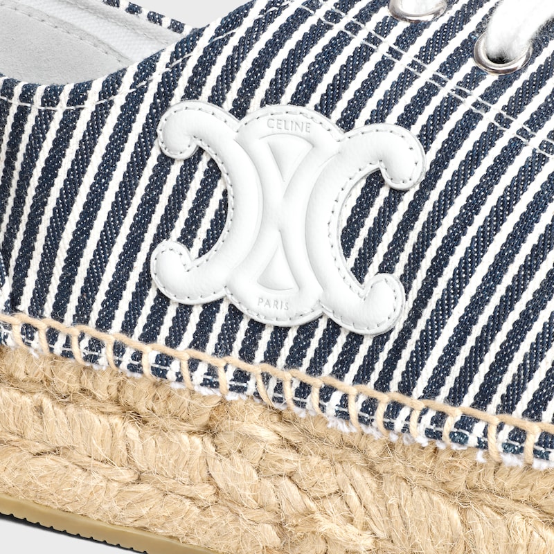LES ESPADRILLES CELINE SCHNÜRSCHUHE AUS Oshkosh Canvas und Kalbsleder - WOLLWEISS / MARINEBLAU -  - 1 | CELINE