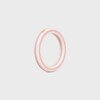 Celine Sorbet Bangle in Resin and Brass with Gold Finish - WHITE / PINK -  - 3 | CELINE