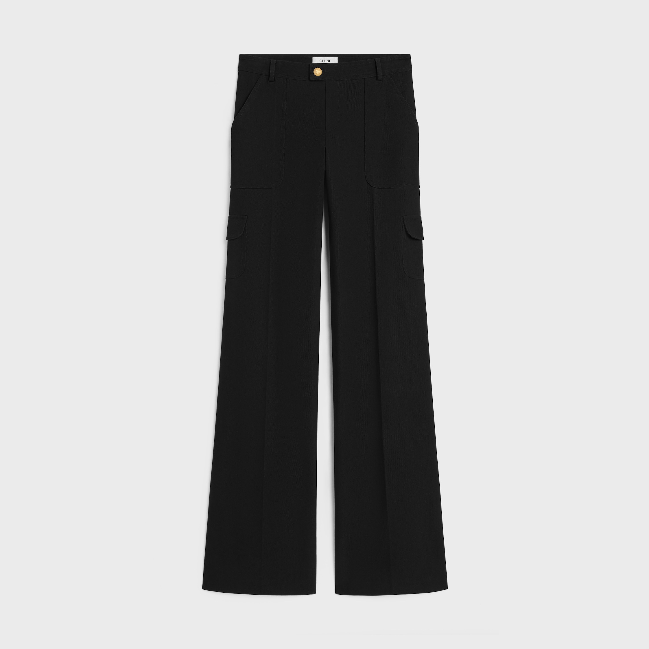 【CELINE】TRIOMPHE TROUSERS●RP02E545Z01OW TRIOMPHE PANTS IN COTTON DRILL - | CELINE