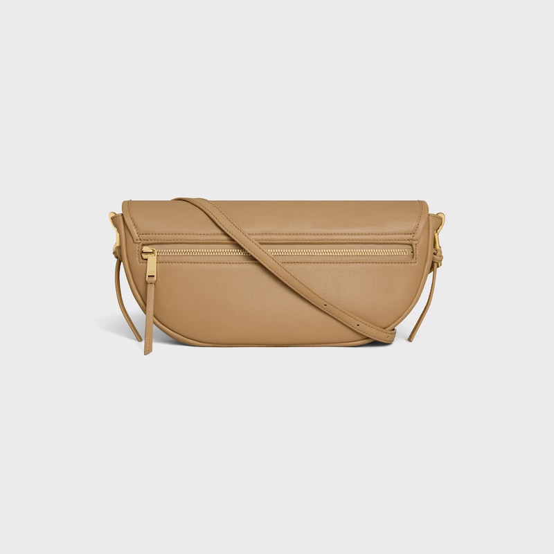 LITTLE HALFMOON SOFT TRIOMPHE IN SUPPLE SHINY LAMBSKIN - SANDCASTLE - GIFTS FOR HER - 1 | CELINE