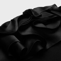 CELINE★セリーヌ LONG SHIRT DRESS IN SILK CREPON RR08P0I57 LONG SHIRT DRESS IN SILK CREPON - | CELINE