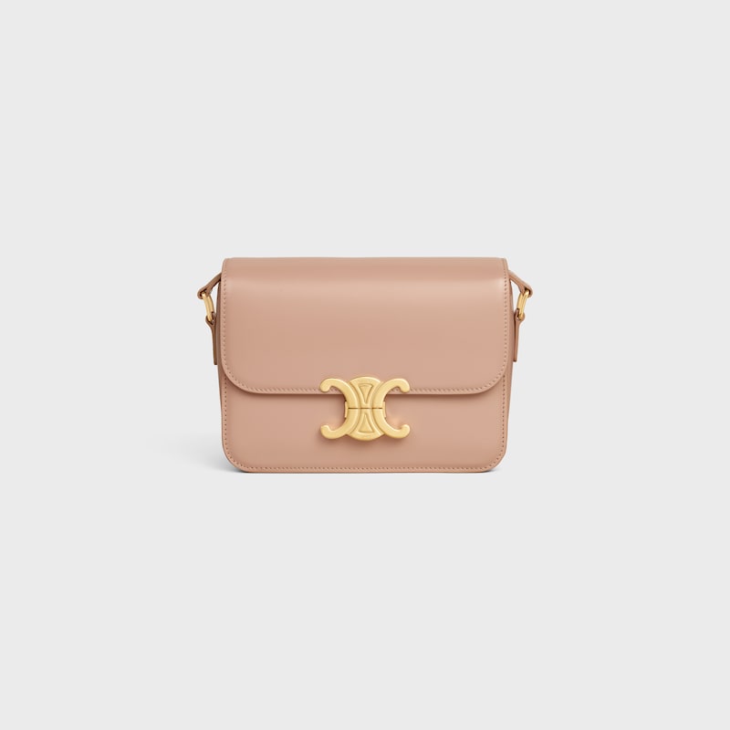 SAC TRIOMPHE TEEN veau brillant - SOFT PEACH - TRIOMPHE - 1 | CELINE