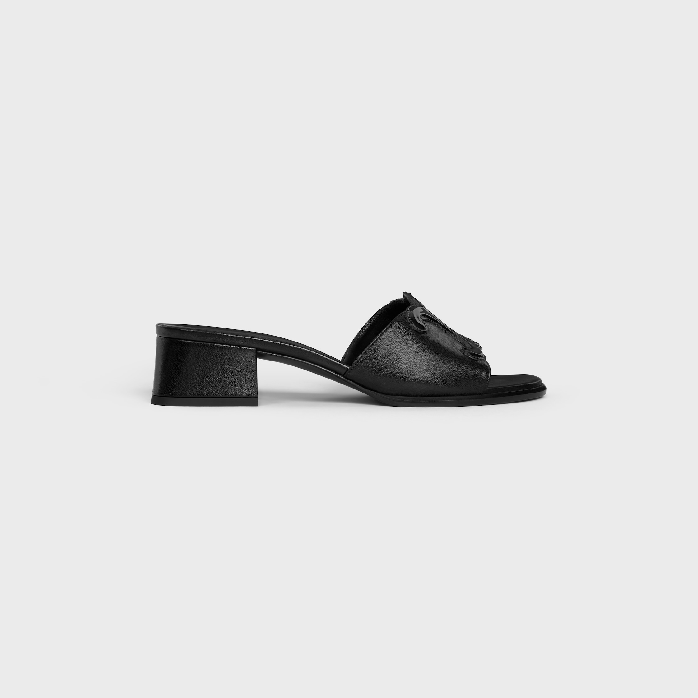 CELINE 濃いグレー リボン付き パンプスサイズ38