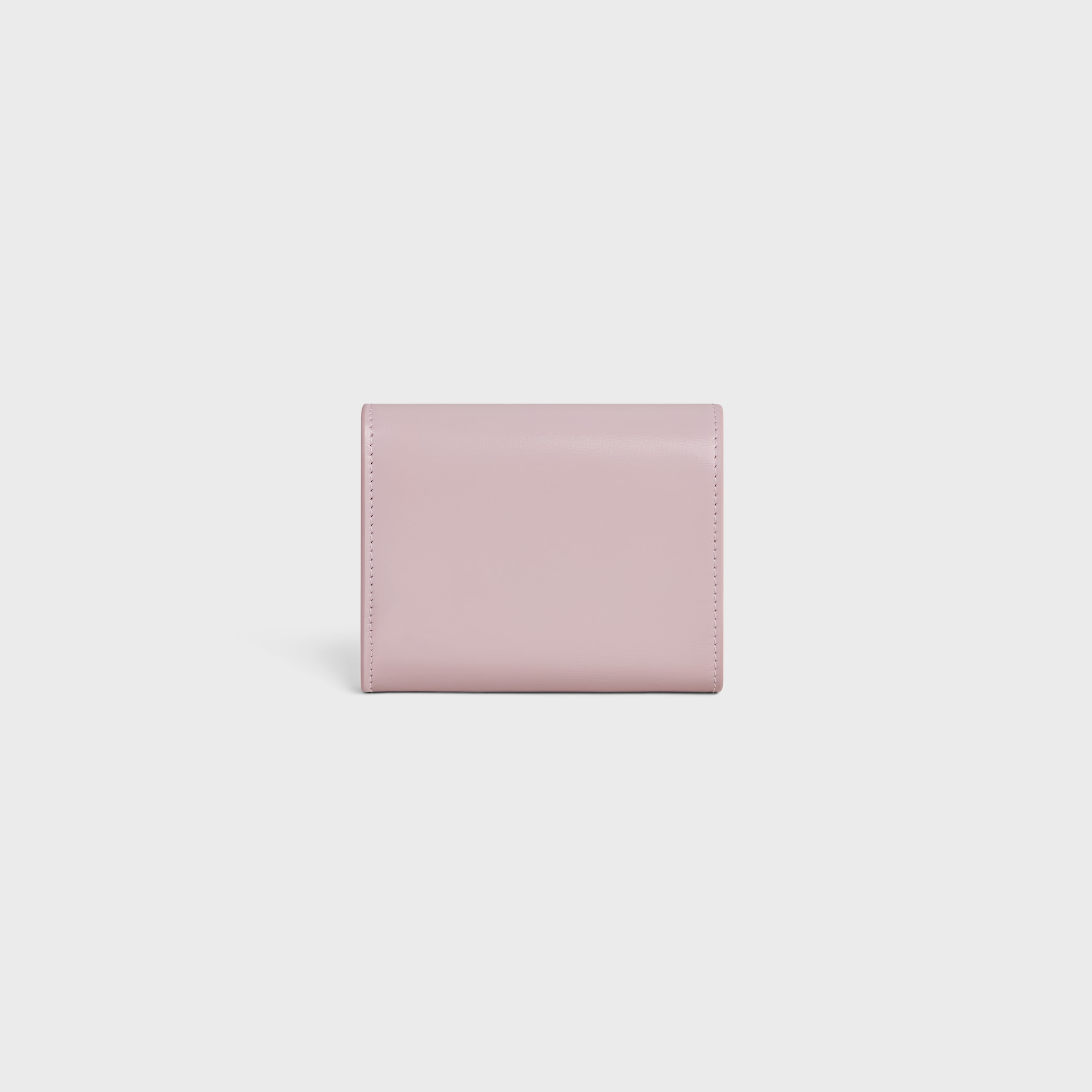 CELINE スモール ジップウォレット トリオンフ pink 直営店 新作 トリオンフ スモールフラップウォレット / シャイニーカーフ