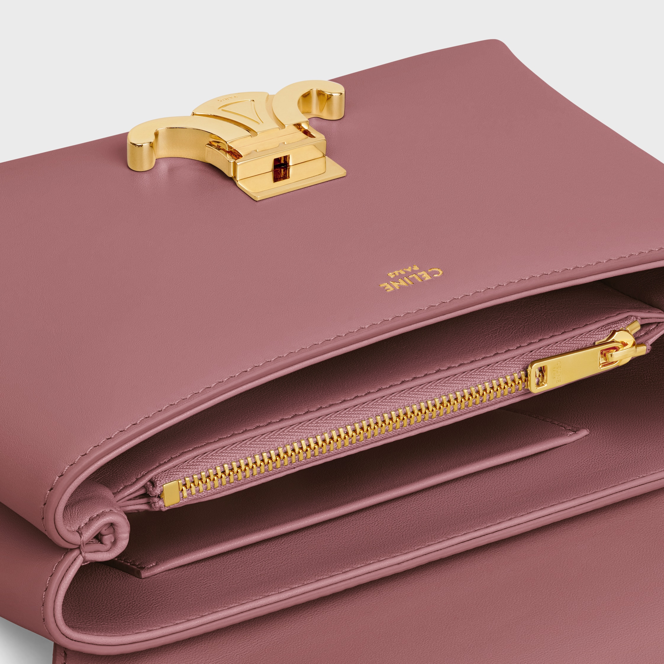 TEEN NINO BAG IN SMOOTH SATINATED CALFSKIN - VINTAGE ROSE