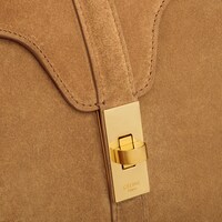 Small 16 Bag in SUEDE CALFSKIN - TOBACCO - GIFT FINDER - 1 | CELINE