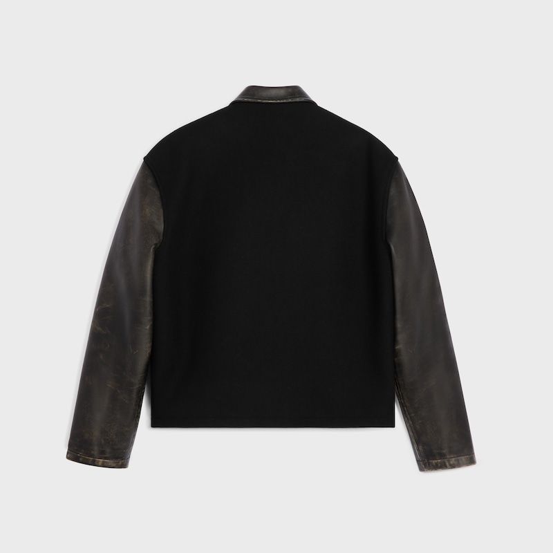 teddy jacket IN WOOL FELT - BLACK -  - 1 | CELINE