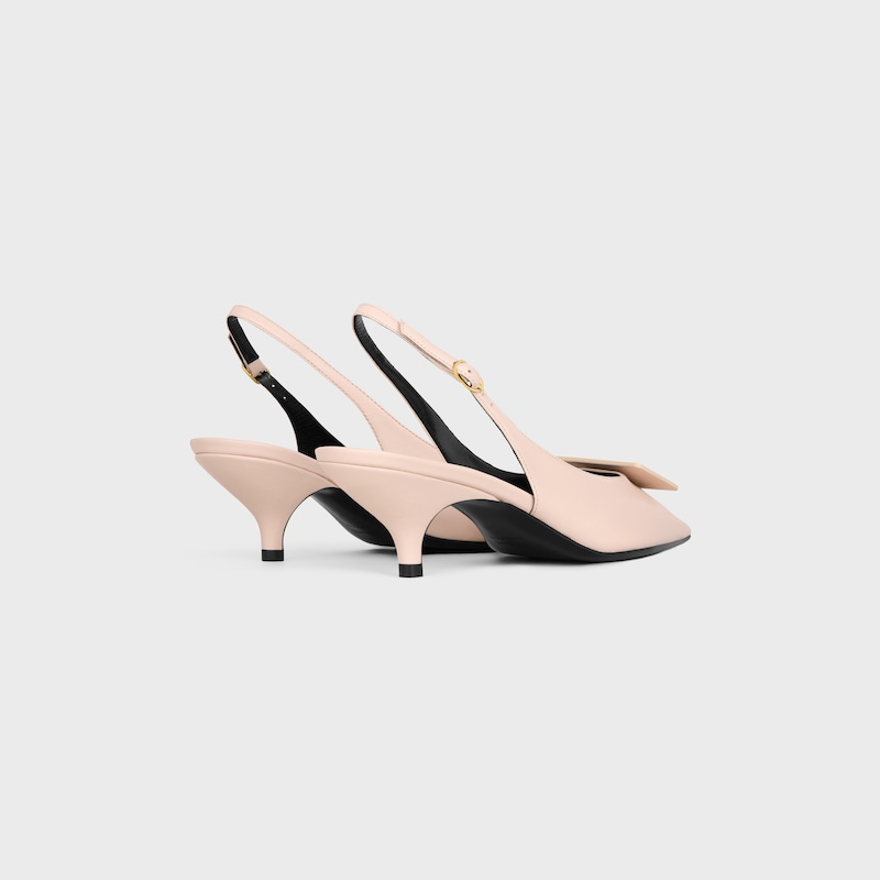 SIGNATURE SLINGBACK IN LAMBSKIN - POWDER PINK -  - 1 | CELINE