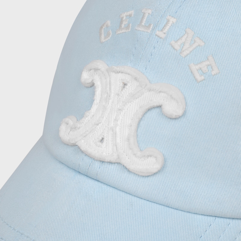vivienne cap IN LIGHT COTTON GABARDINE - FADED BLUE -  - 1 | CELINE