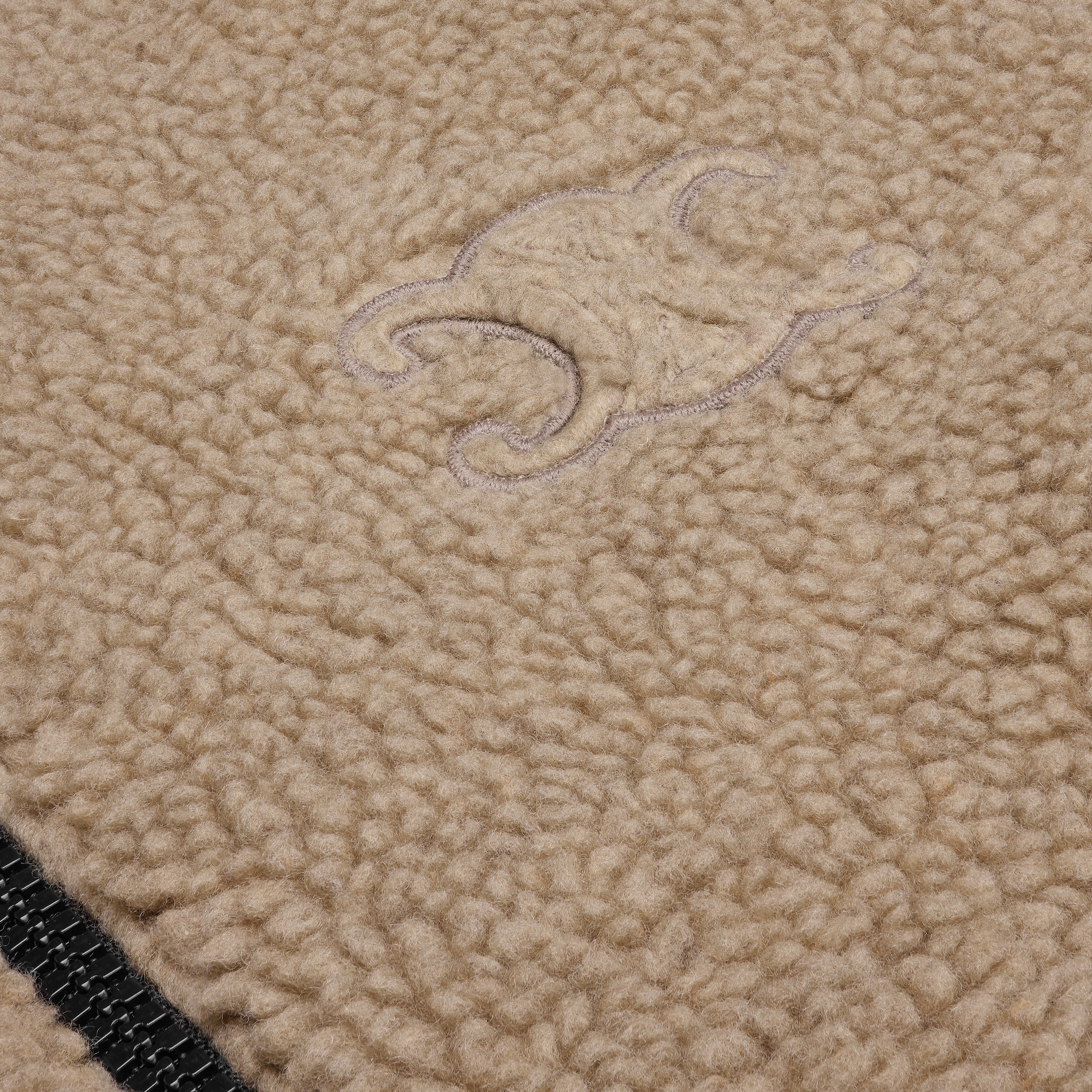 セリーヌ フードジャケット メンズ CELINE RV0SC0T87 02BL ベージュ/ブラック サイズL フードジャケット / ウール & コットンフリース - ベージュ / ブラック