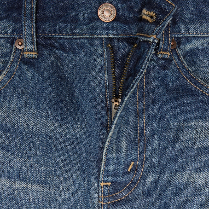 midi skirt in dark union wash denim - DARK UNION WASH -  - 1 | CELINE