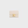 COMPACT WALLET WITH COIN TRIOMPHE in Shiny calfskin - PALE BEIGE - TRIOMPHE - 1 | CELINE
