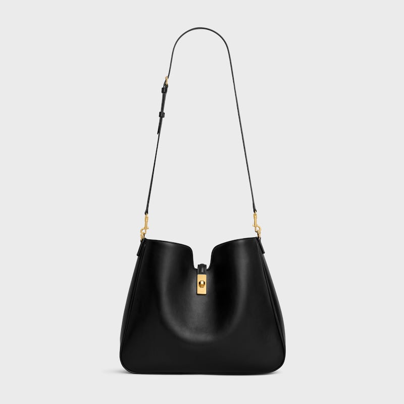 MEDIUM CAMILLE 16 SOFT BAG IN SMOOTH CALFSKIN - BLACK - MORE LINES - 1 | CELINE