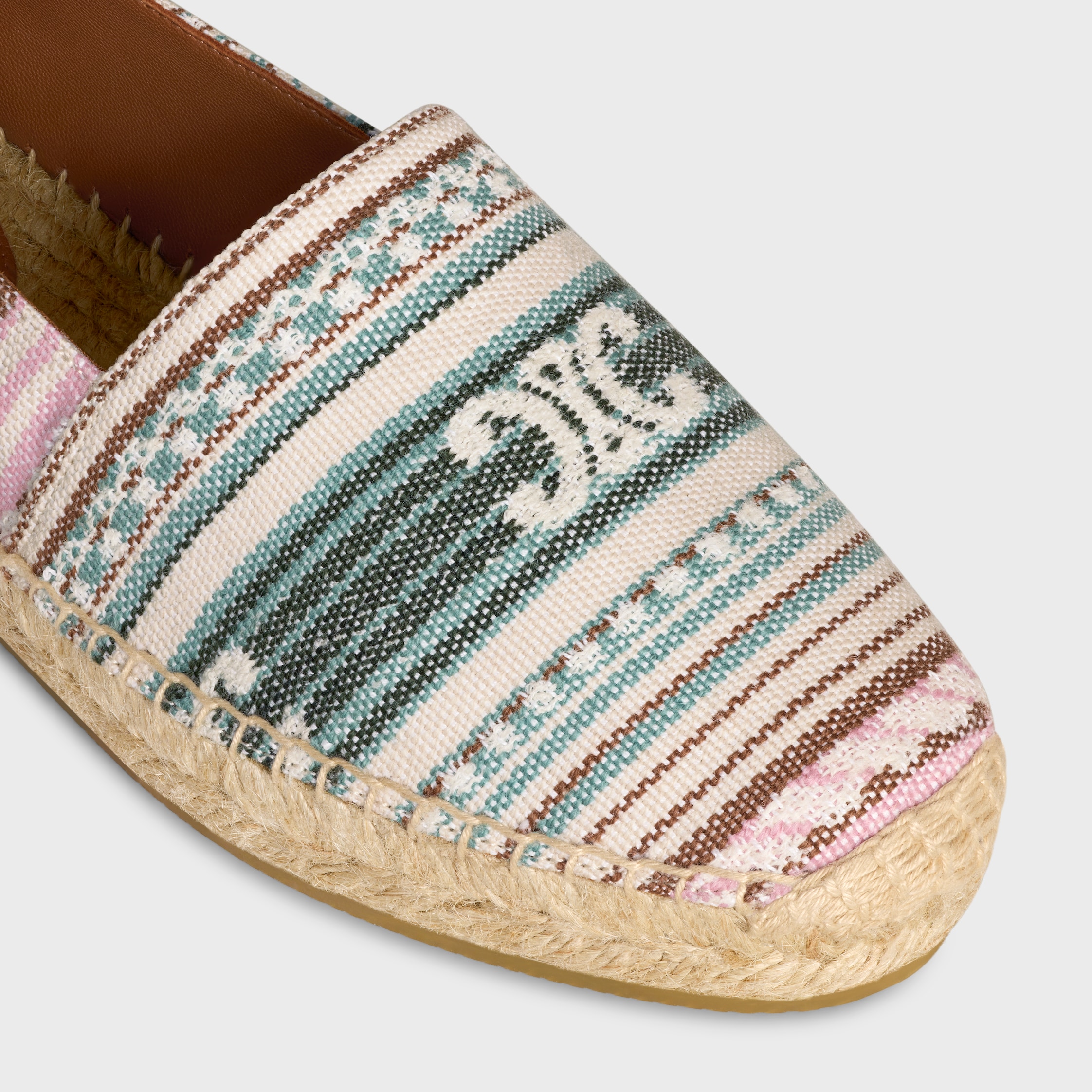 ◆CELINE◆LES ESPADRILLES CELINE IN TRIOMPHE JACQUARD CANVAS LES ESPADRILLES CELINE IN Triomphe Jacquard Fabric