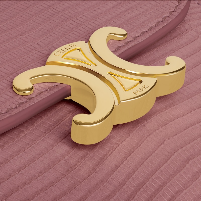 Small Flap Wallet TRIOMPHE in LIZARD - VINTAGE ROSE - GIFT FINDER - 1 | CELINE