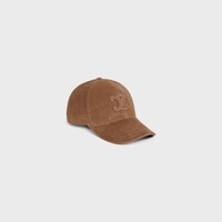 casquette baseball triomphe velours - CAMEL -  - 1 | CELINE