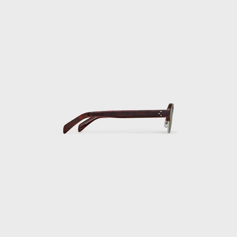 Black Frame 63 sunglasses in Acetate and Metal - Dark Havana / Silver -  - 1 | CELINE