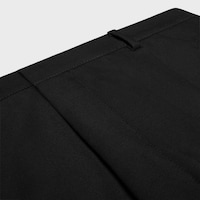 MONTAUK SHORTS IN wool and mohair gabardine - BLACK -  - 2 | CELINE