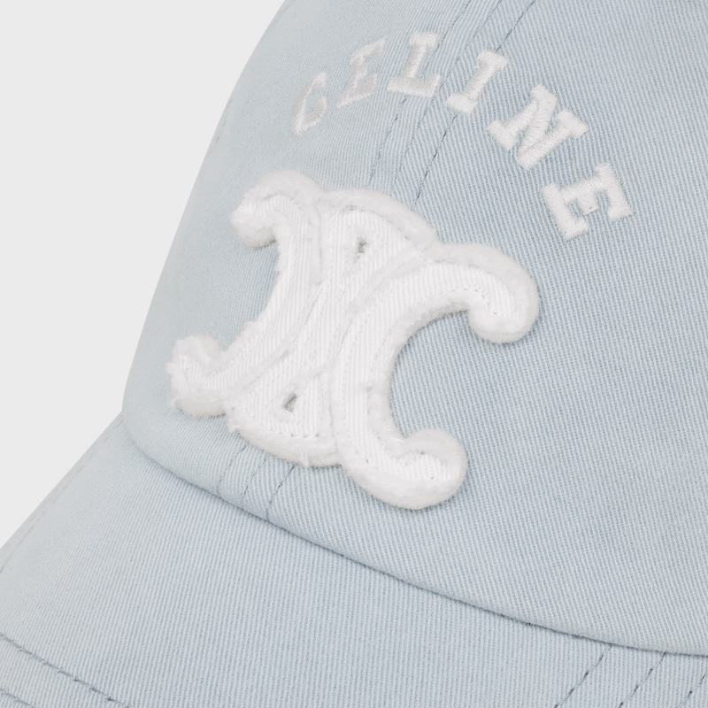 vivienne cap IN LIGHT COTTON GABARDINE - FADED GREY -  - 1 | CELINE