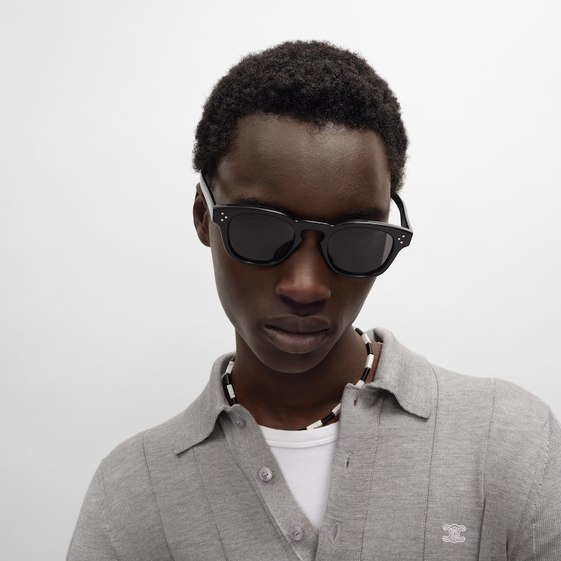 Black Frame 42 Sunglasses in Acetate - BLACK -  - 1 | CELINE