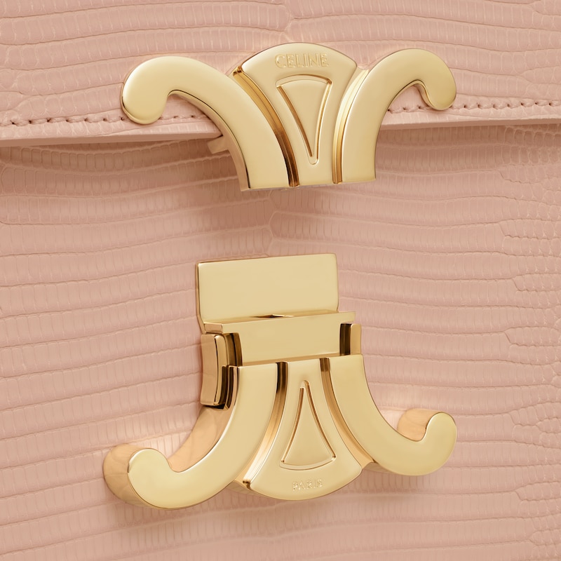 TEEN TRIOMPHE BAG IN lizard - SOFT PEACH - TRIOMPHE - 1 | CELINE