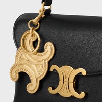 トリオンフ キーリング チャーム / ラミネートカーフスキン - ゴールド - チャーム・キーホルダー&ストラップ - 1 | CELINE