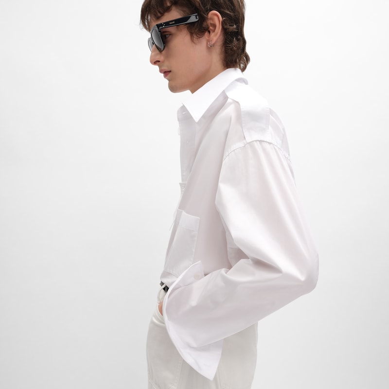 shirt IN COTTON POPLIN - WHITE -  - 1 | CELINE
