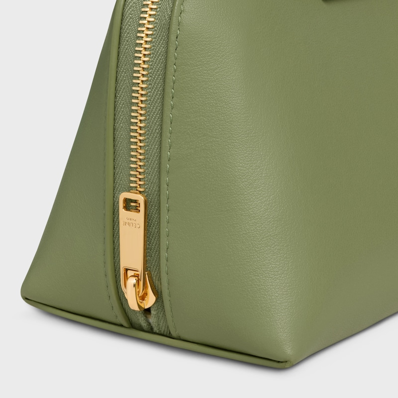 LIPSTICK COSMETIC POUCH IN SMOOTH CALFSKIN - LIGHT KHAKI / SANDCASTLE - BEAUTY ACCESSORIES - 1 | CELINE