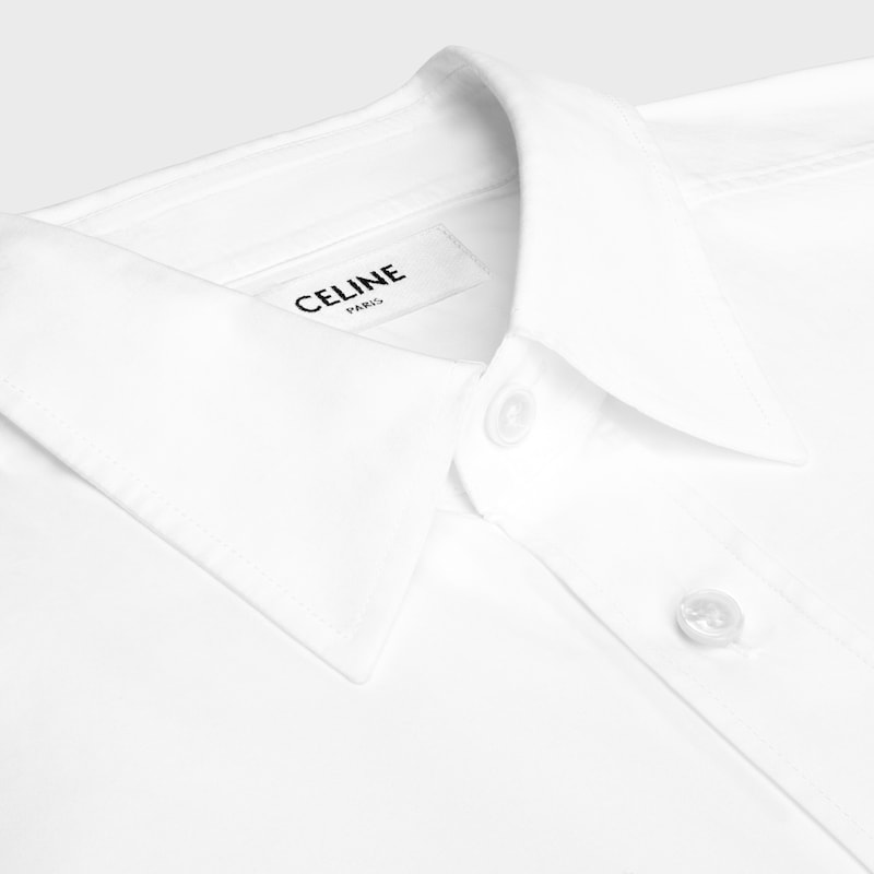 shirt IN COTTON POPLIN - WHITE -  - 1 | CELINE