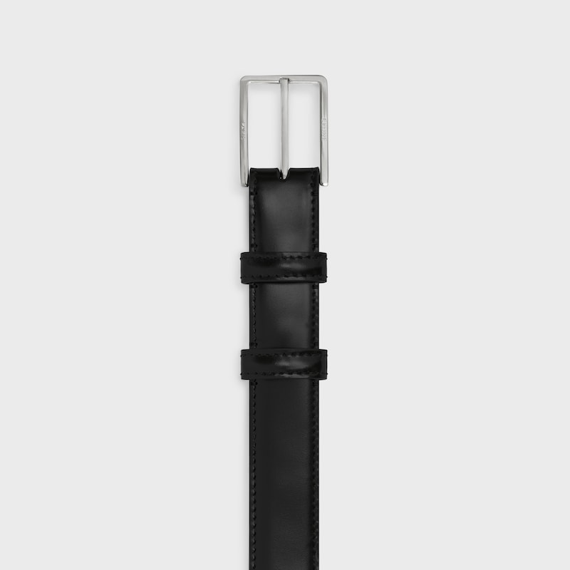 BC-17 25MM BELT IN Taurillon Leather - BLACK -  - 1 | CELINE