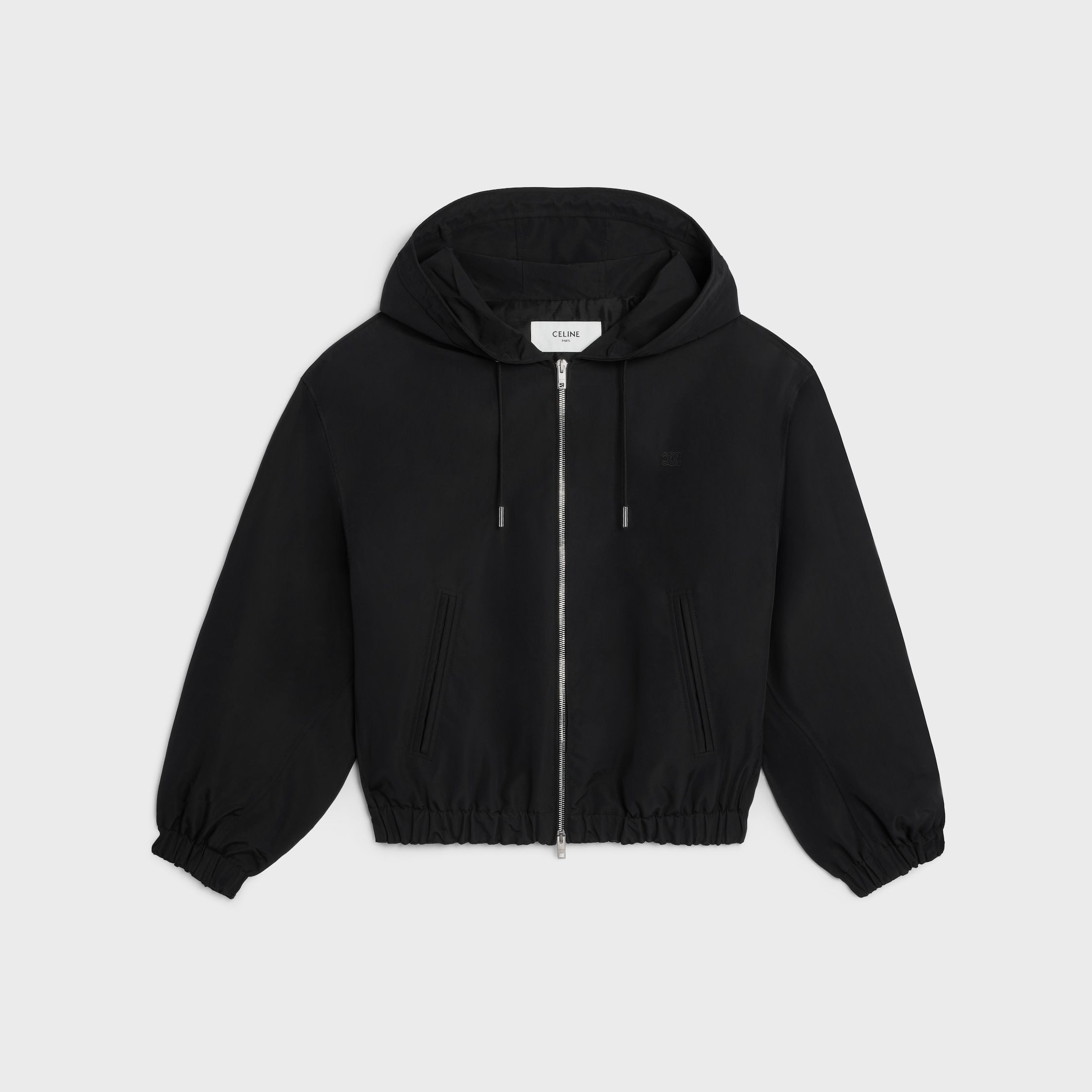 WINDBREAKER IN NYLON - BLACK | CELINE