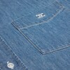 short-sleeved shirt IN cotton denim - UNION OCEAN WASH -  - 1 | CELINE