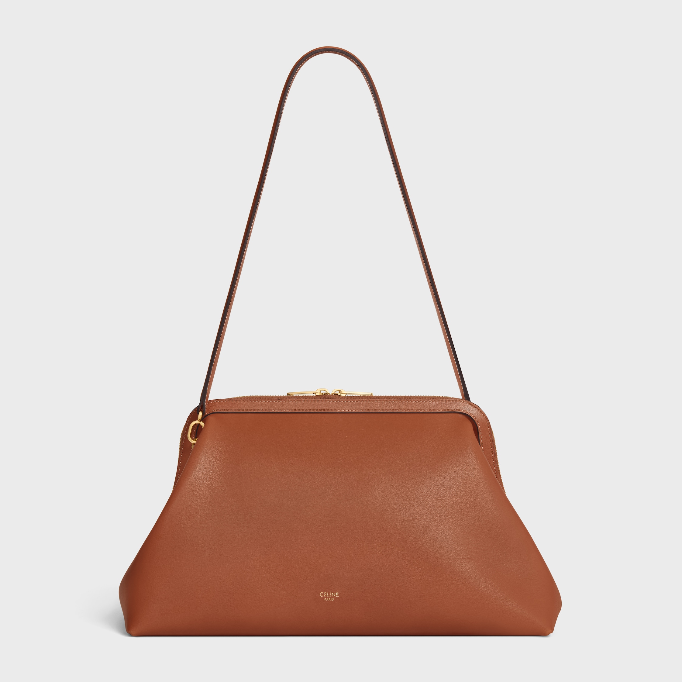 DOCTOR'S POUCH IN SUPPLE NATURAL CALFSKIN - TAN | CELINE
