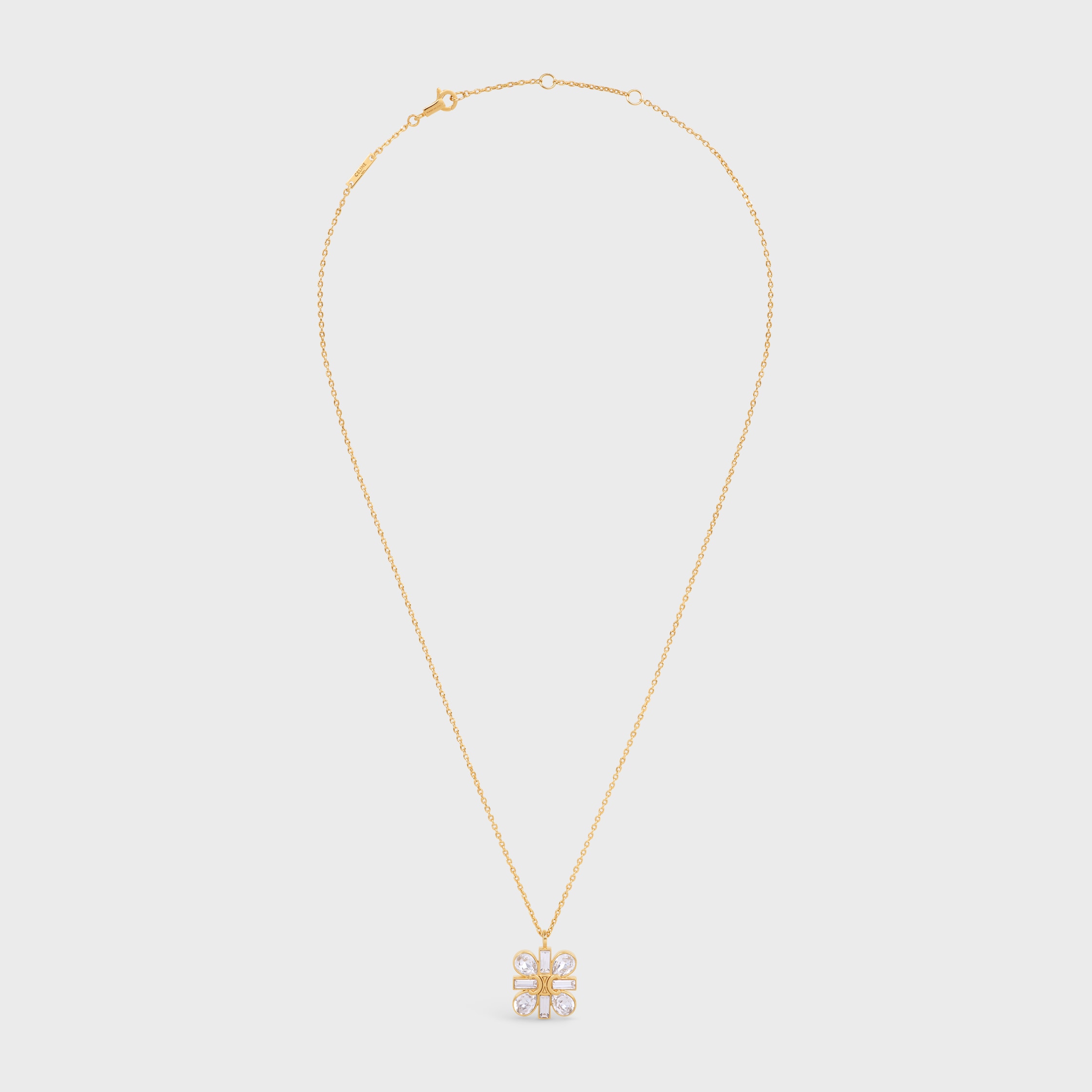 【CELINE】COEUR CELINE DOUBLE NECKLACE ダブル ネックレス CELINE セリーヌ トリオンフ パール ダブルネックレス ゴールド