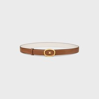Medium 25MM Reversible Celine Alix Belt  IN TAURILLON - TAN / RICE -  - 1 | CELINE