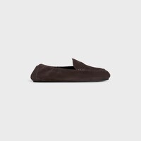 CELINE ADAM MOCASSIN AVEC TRIOMPHE EN CUIR DE VEAU VELOURS - MARRON FONCE -  - 1 | CELINE