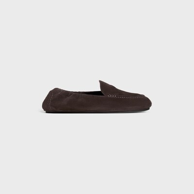 CELINE 트리옹프 아담 로퍼 - 스웨이드 카프스킨 - 다크 브라운 -  - tileIndex | CELINE