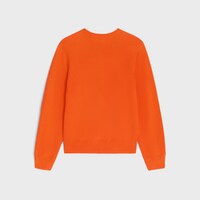 crewneck sweater IN fine wool - ORANGE -  - 2 | CELINE