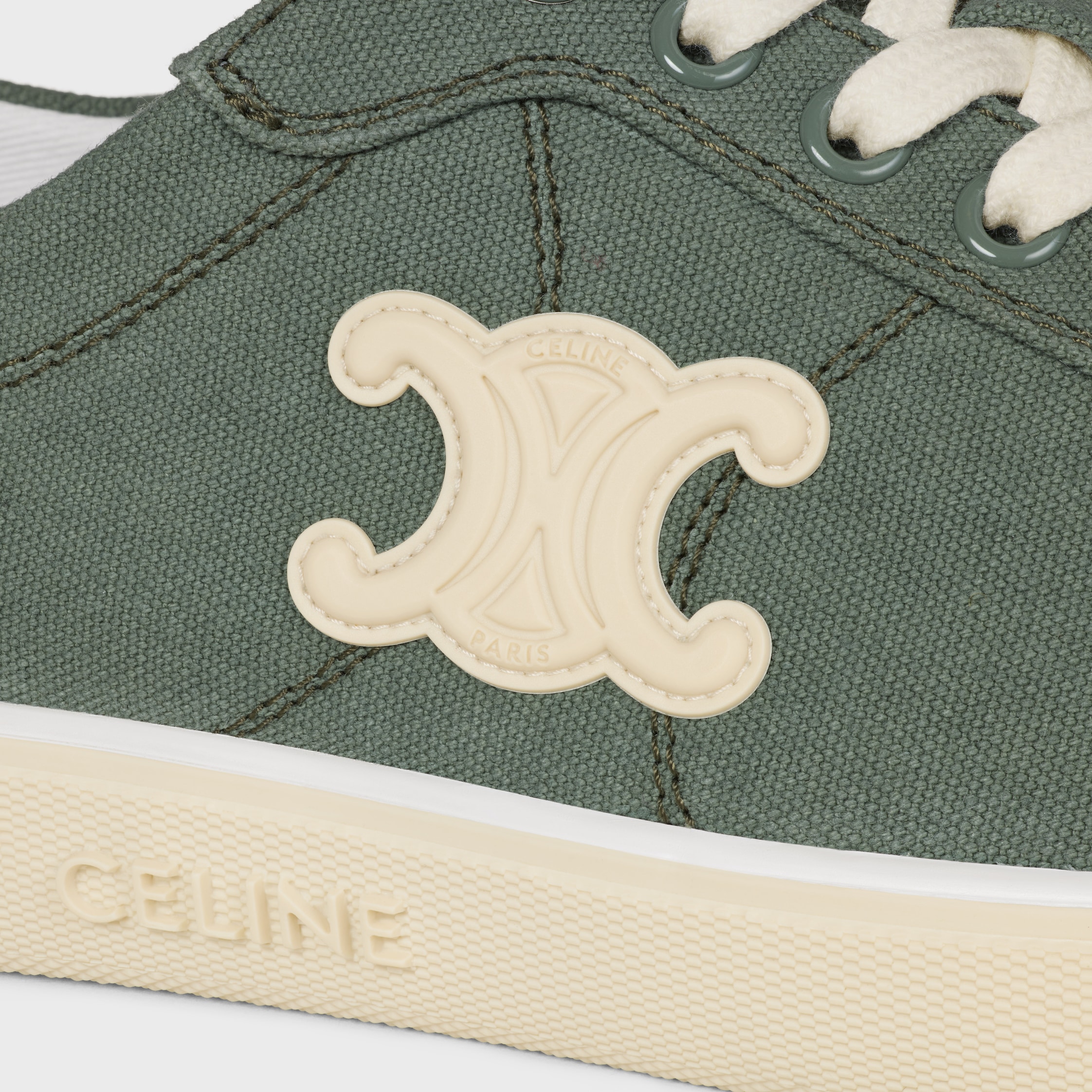 ALAN SNEAKER IN CANVAS - CELADON | CELINE