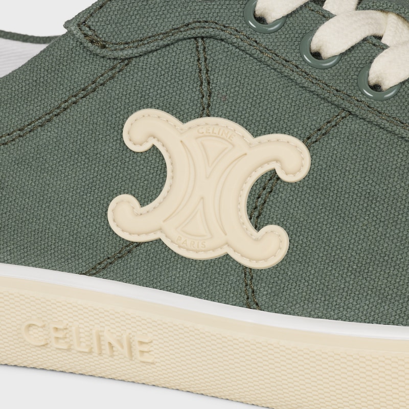 ALAN SNEAKER IN CANVAS - CELADON -  - 1 | CELINE